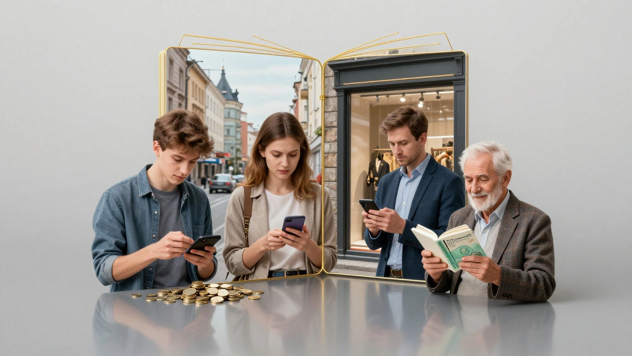 Зеркало отражает сцены российской жизни, связанные с отношениями к деньгам.