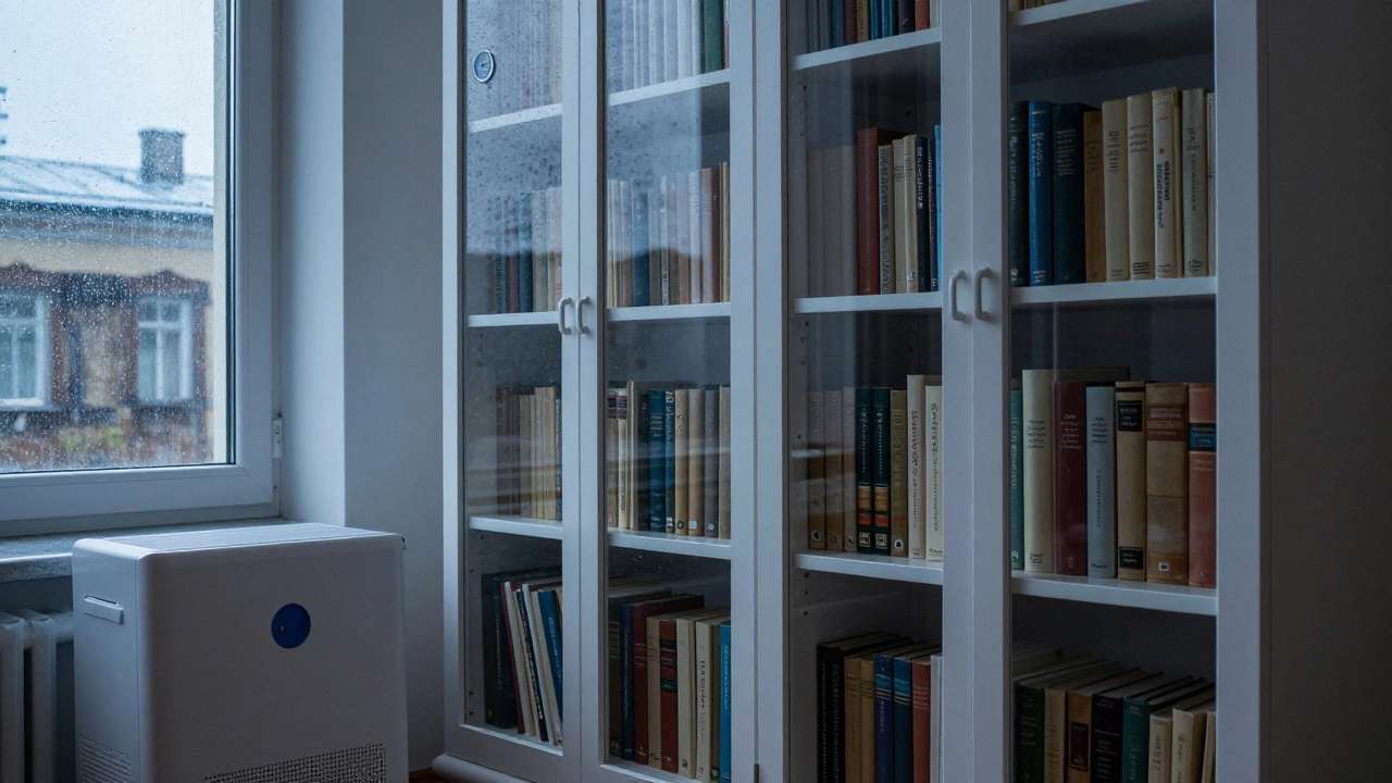 Контроль влажности в библиотеке Санкт-Петербурга, шкафы с защитой от влаги.